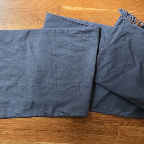 Threshold Gray Long Table Runner - Picture 4 of 6